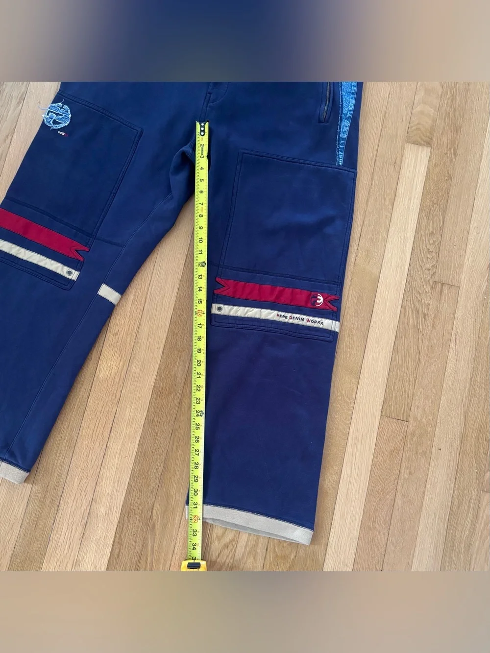 Vintage Pepe Jeans Denim Worxx Sweatpants 2XL Navy Track Pants Baggy Y2K